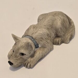 Vintage House of Lloyd 1992 Native American Indian Nativity Wolf/Dog Ceramic